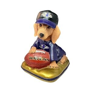 Hamilton Collection Baltimore Ravens Dog Figurine‎ NFL Ruff & Tough 2013